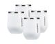 Corkcicle 12oz Stemless Wine Cup - Gloss White, 4 Pack